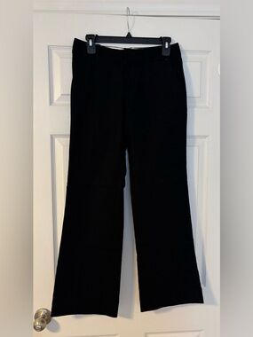 Banana Republic Martin Fit Cotton Flare Leg Pants Women’s Size 2 Black